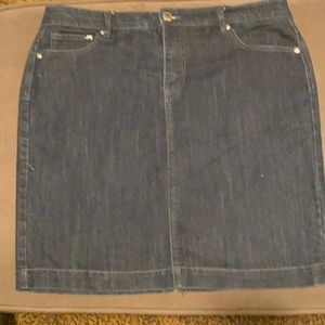 Denim tummy control skirt